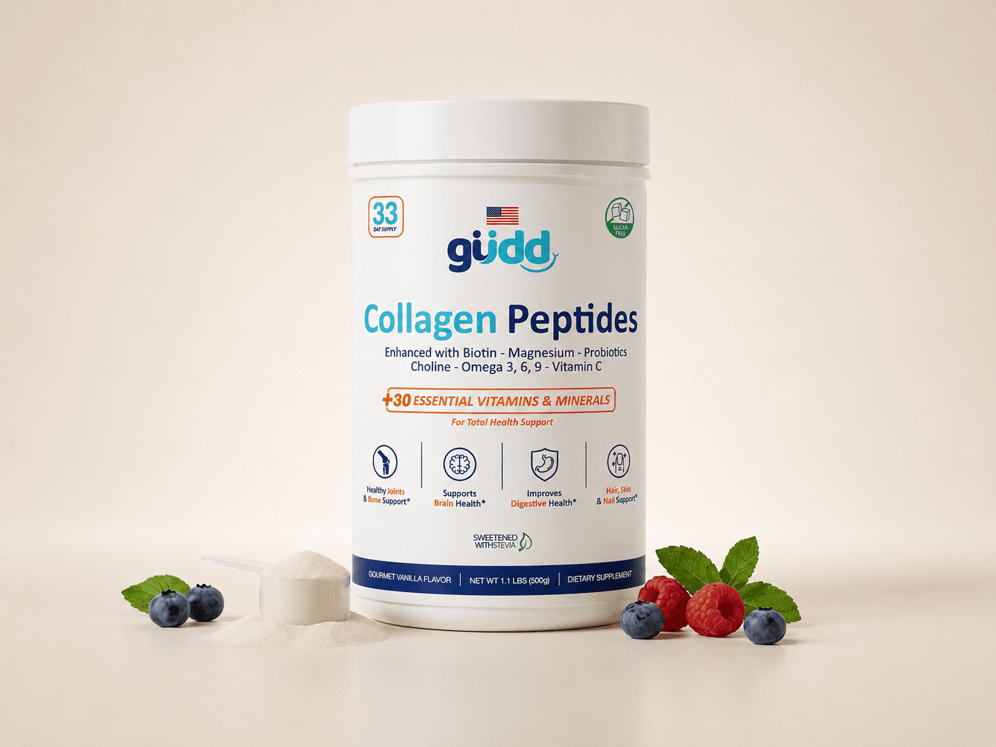 Collagen Peptides Gudd 500g